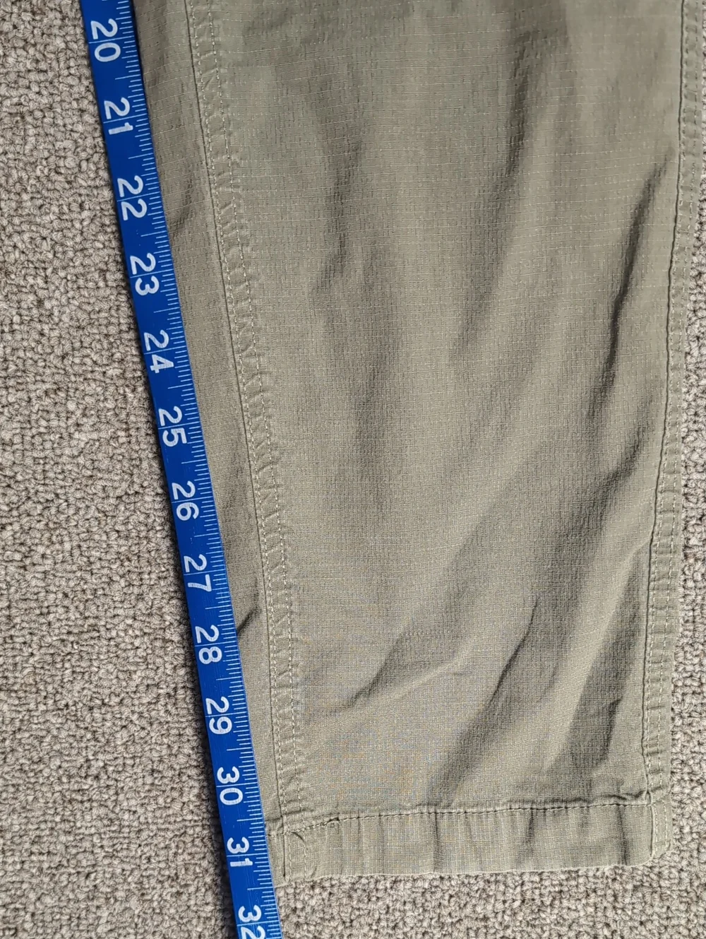 Vuori Ripstop Climber Pants Size XL Elastic Waist Outdoor Hike Light Olive Green